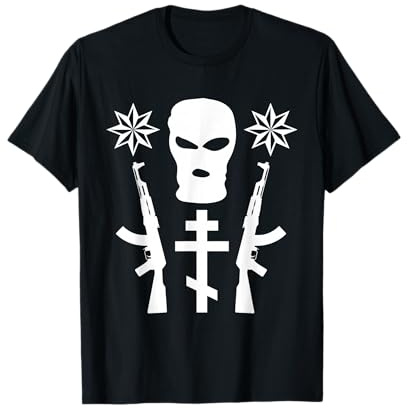 Sturmhaube Skimaske Russian Mafia Gangster Hip Hop Streetwear T-Shirt