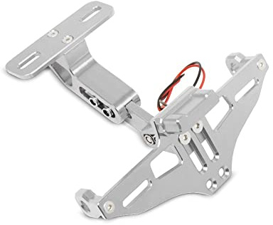 Motorbike Number plate holder/Tail Tidy Zaddox NH2 + LED silver