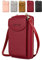 Piccolo borsa a tracolla da donna in pelle portafoglio porta Custodia per cellulare con tracolla con fessura per carte, borse a tracolla per cellulare Portamonete regalo per ragazze festa della mamma