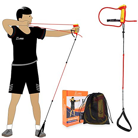 Elong Bogenschießen Bogentrainer Draw Trainingshilfe Gerät Stärke Stretch Band Exerciser Für Recurvebogen Compoundschießen Kinder Erwachsene Anfänger Experten