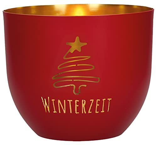 Winterzeit: Windlicht aus Metall