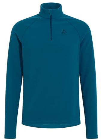 Odlo Herren Langarm Shirt mit Reißverschluss RIGI, Saxony Blue, L