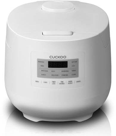 CUCKOO CR-0641F 6-Cup (Uncooked) / 12-Cup (Cooked) Micom Rice Cooker & Warmer with Nonstick Inner Pot, 11 Menu Modes, Fuzzy Logic Tech, Auto Clean (White)
