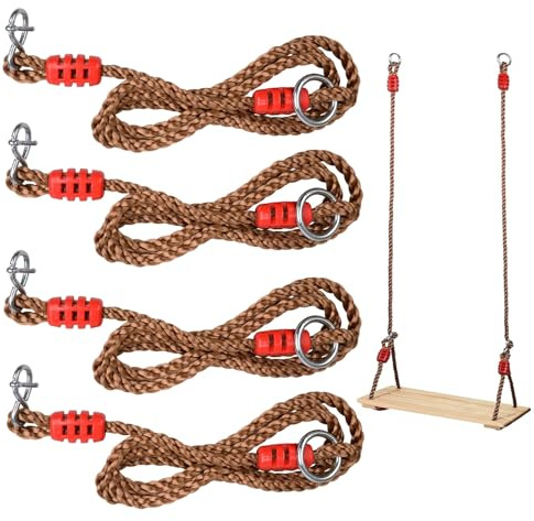 WOPPLXY 4 Stück Schaukelseile Verstellbar, 1,8 m Verlängerungsseil für Schaukel, Schaukel Verlängerungsseil aus PE-Kunststoff für Schaukeln und Hängesessel