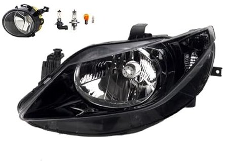 Johns, Scheinwerfer Halogen Front passend für Seat Ibiza 6J 03/08-02/12 H4 Links Fahrer + Nebelscheinwerfer + Leuchtmittel