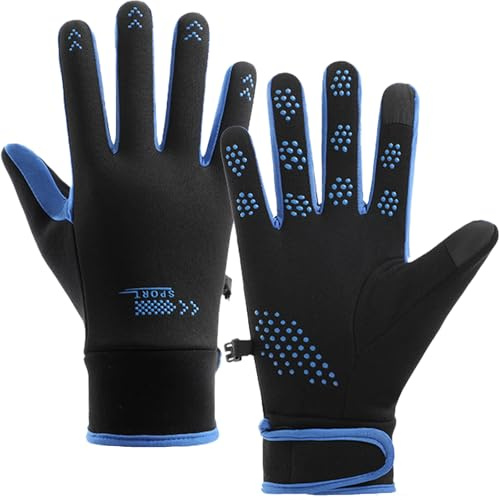 XDSP Guanti Caldi Invernali Touch Screen Termici Antivento per Uomo e Donna - Sportivi per Corsa, Guida, Ciclismo, Moto - Outdoor Antiscivolo, Resistente all'Acqua, Arrampicata