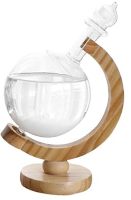 Prévisions météorologiques Globe d'eau | Bouteille en verre élégante pour orage, décoration moderne et scientifique pour bureau, salon et chambre à coucher, cadeau pour les amateurs de météo