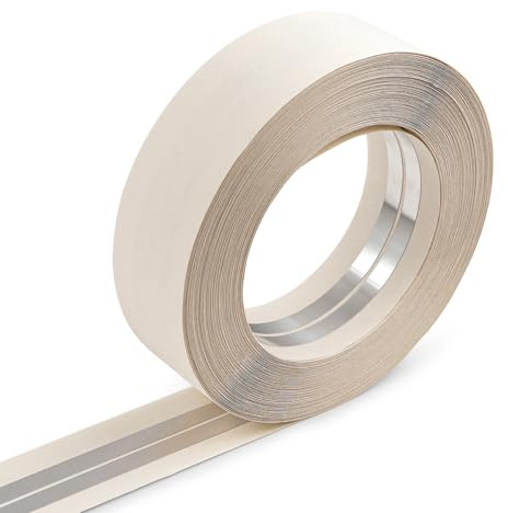 ROLLINGDOG Reinforced Drywall Corner Tape, 2 x 98.4' Drywall Tape No Adhesive Side, Inside Outside Corner Bead with Metal for Wall Crack Repair