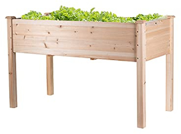 empasa Hochbeet 'Raise 1 XL' aus Holz Gemüsebeet inkl. wasserdichter Folie | Pflanzenkasten für Gemüse und Kräuter im Garten, auf Terrasse oder Balkon, Füllvolumen ca. 140 Liter