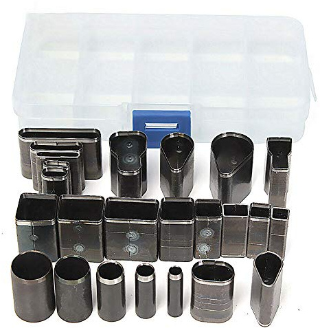Vogueing Tool Lot de 39 emporte-pièces creux pour le cuir et l'argile polymère