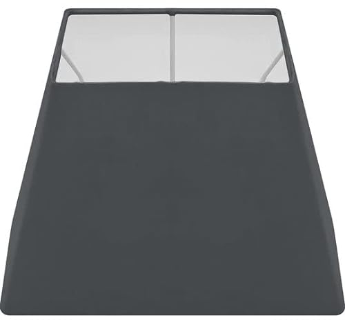 Wogati® Premium Lampenschirm E14/E27 Baumwolle | Verschiedene Größen & Farben | Schwarz Trapez/Größe: S | Für Stehlampe, Hängelampe und Tischlampe