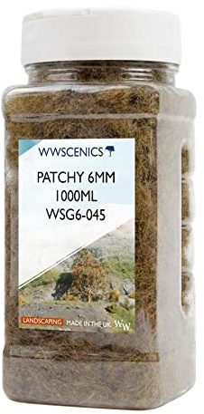 WWS War World Scenics WWScenics | 6mm Herbe Statique Éparse | 1000ml | WSG6-045 | Matériel pour Maquette Réaliste