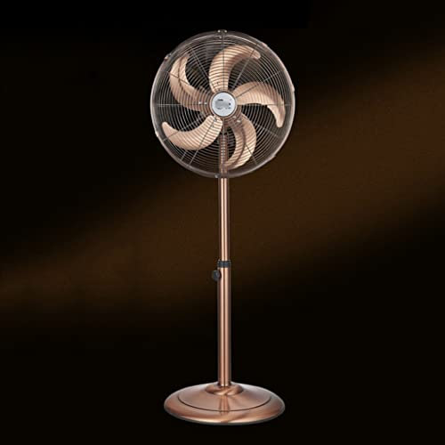 Rraeoy Retro 16 Inch Standing Fan, 3-Speed Settings, Low Noise Levels, Adjustable Tilt, 90° Oscillation for Homes, Offices & Bedroom