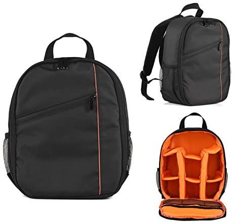 Andoer Small Outdoor Camera Backpack Shockproof Water Resistant Camera Case Replacement for Sony Canon Nikon DSLR SLR Mirrorless Cameras