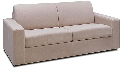 Vente-unique-Divano letto 3 posti a ribalta in Tessuto Beige - COGLIO