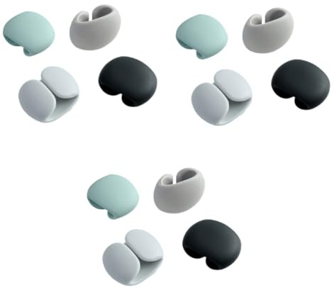 UPKOCH 12pcs Silicone Magnet Cable Winder Earphone Cord Holder Organizer Cable Management