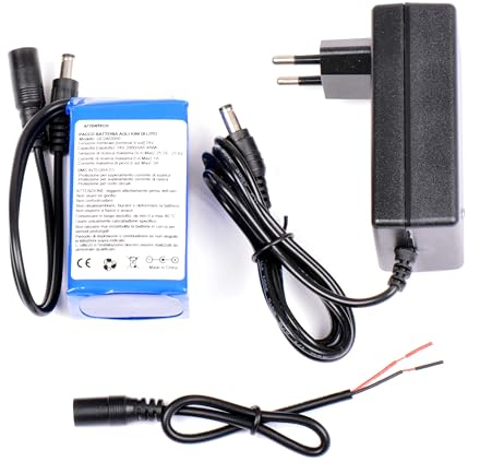 AFTERTECH PACCO BATTERIA PILA 24V 2000mAh 2Ah RICARICABILE AL LITIO 79x43x34mm G1D5