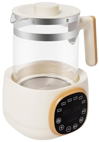 Flaschenwärmer, 20x20x29cm Temperatureinstellung 72 Stunden Thermostat 1.3 L Babykostwärmer zu Erwärmen, Tee, Babynahrung, Kaffee, Tee