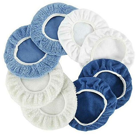 MOLERRI 8PCS 9-10 Polierwachse Bonnet Set Polierpad Abdeckung Polierwerkzeug