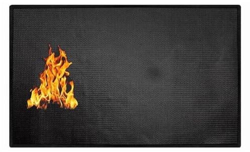 Alfombrilla para parrilla al aire libre, protector de cubierta para barbacoa mate para debajo de la parrilla, almohadillas plegables a prueba de aceite, alfombrilla ignífuga para pisos y patios