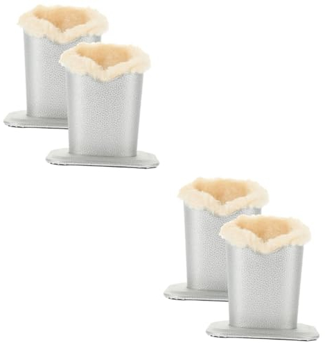 JEWEDECO 4stücke Teiliges Brillenhalter Leder Mit Weichem Plüschfutter Eleganter Brillenständer Für Schreibtisch Und Zuhause Geeignet Für Sonnenbrillen Und Alltagsbrillen