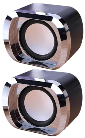 Oldmoom Computer Speakers for Desktop | USB Charging Multimedia Speaker - Clear Sound Quality USB Speaker Desktop Speakers for Family Friends Children