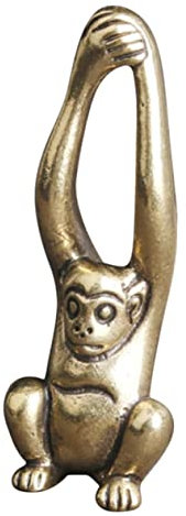 HIAKDOFT Gibbon Statue Miniatur Aus Messing Langarm AFFE Figur Dekor Für Haus Einweihungsgeschenk