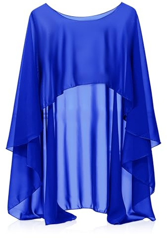 THKO Stola für Abendkleid, Blau eleganter Umhang für festliche Anlässe für Damen stilvolle Abendgarderobe hochwertige Stola als Accessoire für Brautkleid und Abendmode