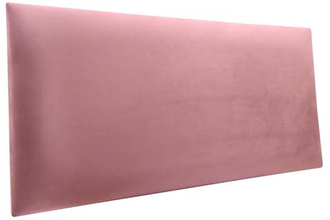 mepiq 10PCS Samt Wandkissen Wandpaneele Gepolster Wandpolster Bett Kopfteil Wandpolster Kinderzimmer Aufprallschutz Kopfenden Wandschutz für Schlafzimmer (60x30cm) Pastellrosa
