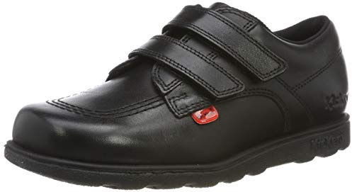 Kickers Fragma Lo Velcro, Mocassins bébé garçon, Noir (Black Blk), 29 EU