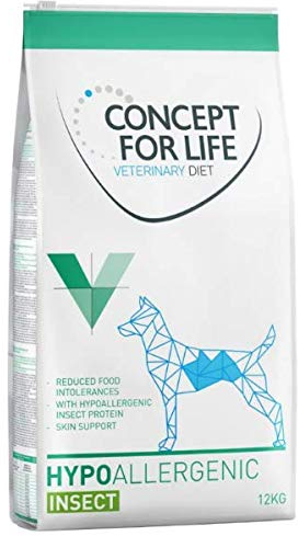 Concept for Life Veterinary Diet Hypoallergenes Insektenfutter für Hunde, 12 kg