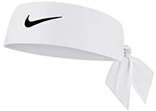 Nike Unisex-Adult Dri-fit Head Tie 4.0 Stirnband, weiß - schwarz, 1 SIZE EU