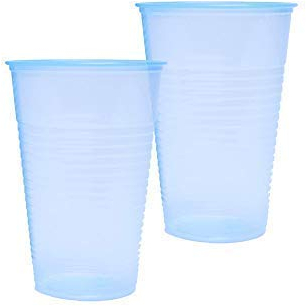 We Can Source It Ltd - Blue Plastic Disposable Water Cups 7oz – Lightweight Drinking Cups for Water Coolers, Events – Ideal for Offices, Parties, Cafes – Convenient and Easy to Use - Pack of 1000
