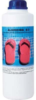 PISCINA SEMPLICE, Alghicida S3 Lt 1, Previene La Formazione Delle Alghe, Prodotto Ad Alta Concentrazione, Formato da 1 Lt