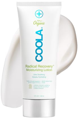 COOLA Organic Radical Recovery After Sun Body Lotion, Includes Aloe Vera, Agave and Lavender Oil for Sunburn Relief, 5 Fl Oz