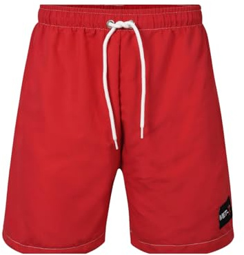 Met-X High Visibility Swimming Shorts Dissolving Swim Shorts Lifeguard Stag Do Prank Set Joke Bachelor Party (as8, Alpha, m, Regular, Regular, Red)
