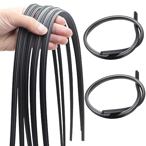 Gomas de Repuesto de Limpiaparabrisas,2 piezas Goma Limpiaparabrisas Universal,Recambios de Limpiaparabrisas,Goma de Repuesto Tiras de Limpiaparabrisas,Gomas de Limpiaparabrisas de Repuesto