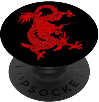 PopSocket Phone Grip Expanding Kickstand PopGrip Fire Dragon PopSockets Swappable PopGrip