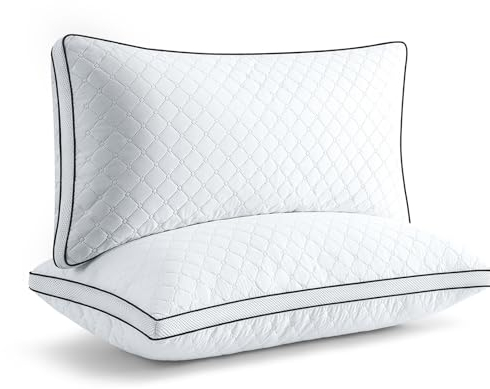 Slybear Kopfkissen 40x80 cm 2er Set, orthopädisches Seitenschläferkissen mit Premium Füllung, Atmungsaktives Nackenkissen, Schlaf-,Sitz-,Bett-,Sofa-Kissen für Allergiker weich und stützend waschbar