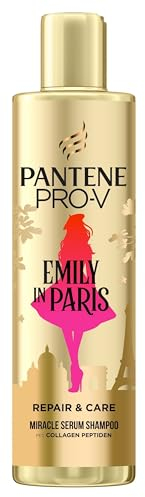 Pantene Pro-V x Emily in Paris Limited Edition Repair & Care Serum Shampoo 225ml. Nährt trockenes & geschädigtes Haar. Pro-V Formel, Collagen Peptiden