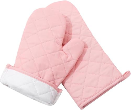 Una coppia Utensili Cucina Guanti da Forno Guanti Barbecue Guanti da Forno Presine Cucina Alta Temperatura en Cotone Lavabile In Lavatrice Presine da Cucina Morbida In Cotone,per Cuocere al Forno BBQ