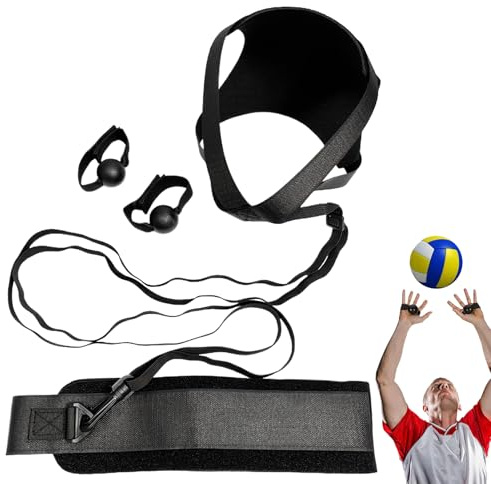 Equipo de Entrenamiento de Vóleibol,Entrenador De Pases Perfeccionado - Set de Bandas Elásticas para Mejorar Técnicas de Remates, Pases y Saques para Uso en Interior y Exterior
