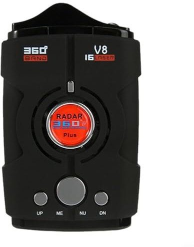 MeevrgR Car Radars Detector Speed Camera Alert-System, With 360 Degree Detection Range And Voice Warnings, Wear-resistant Sturdy ABS Material Vehicle Safety Monitor, Easy Installation