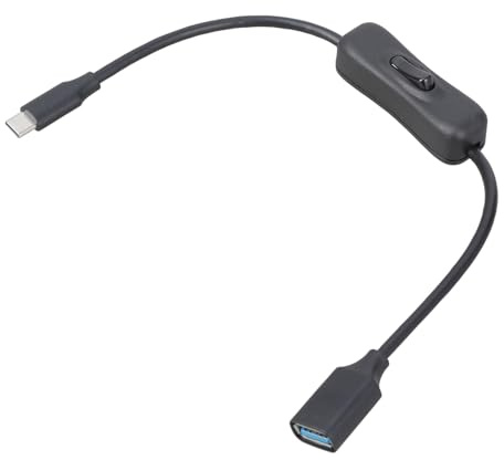 LLHCF Adaptador OTG reversible USB tipo C a USB 3.0 hembra para portátiles y teléfonos, interruptores de transferencia de archivos rápida de 5 Gbps, cable OTG con interruptores de alimentación