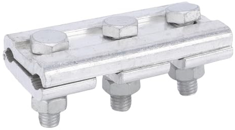 ViaGasaFamido Parallel Groove Clamp 3 Bolts Extruded Aluminum Alloy for High Voltage Cable 70-² Secure Clamping Power Industry Tunnel Mining