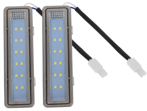HOMSFOU Lampada a LED Rettangolare per Cappa di Cucina Luce di Evacuazione Fumi a Basso Consumo Set 2 Pezzi Supporto Resistente al Calore per Illuminazione Sotto Cofano