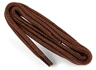 Kaps Gewachste dicke Schnürsenkel, 100% natürlicher Baumwolle, Oberfläche gewachst, Erhältlich in vier Längen: 60–120 cm (60 cm / 3 bis 4 Schnürösenpaare)