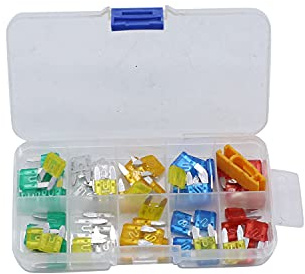 TAKPART 60 Stücke Sicherungen Mini ATC Auto Sicherungen Standard Autosicherungen-Set（5A 10A 15A 20A 25A 30A）