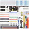 Miuzei Starter Kit Breadboard Set Compatible with Arduino Including Supply Module, Jumper Wire, 830 Tie-Points Breadboard, Precision Potentiometer, Resistor, LED, Compatible with Raspberry Pi, STM32