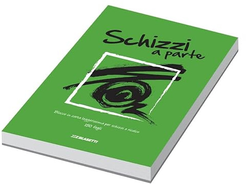 Blocchi Schizzi a Parte A5, Confezione 5 Pezzi diversi colori Copertina, Sketchbook per Disegno, Fumetto, Appunti, Formato15x21, 150 fogli